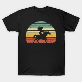 Girl Horse Riding Shirt Vintage Cowgirl Texas Ranch T-Shirt